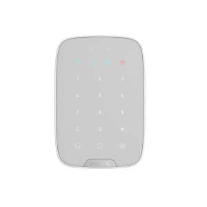 Безжична клавиатура за алармена система ajax keypad бяла