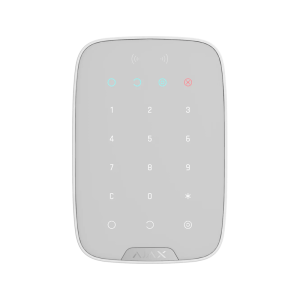 Безжична клавиатура за алармена система ajax keypad plus бяла
