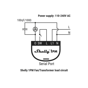 Демпфер за индуктивни товари shelly rc snubber