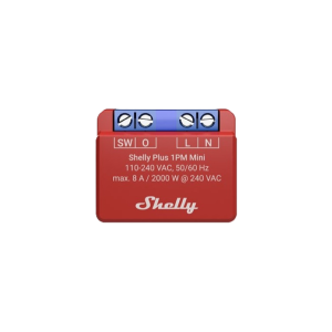 Единично wi fi реле shelly plus 1pm mini 1 x on/off 8a