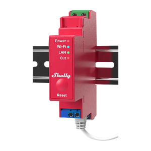 Едноканално wifi реле за din шина с измерване на мощност shelly pro 1pm