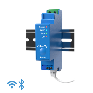 Едноканално wifi реле за din шина shelly pro 1
