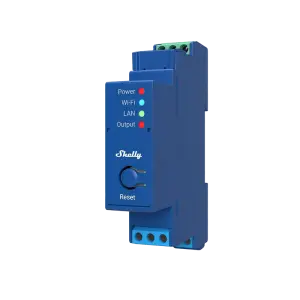 Едноканално wifi реле за din шина shelly pro 1