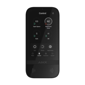 Клавиатура със сензорен екран ajax keypad touch screen черна