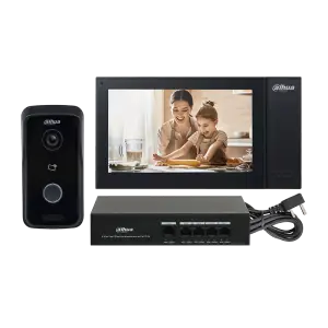 Комплект еднофамилна видеодомофонна система dahua ktp03/vto2111d p s3/vth2621g p