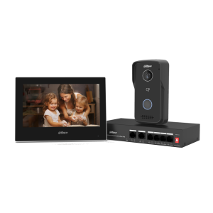 Комплект еднофамилна видеодомофонна система dahua ktp03/vto2111d p s3/vth2621g p